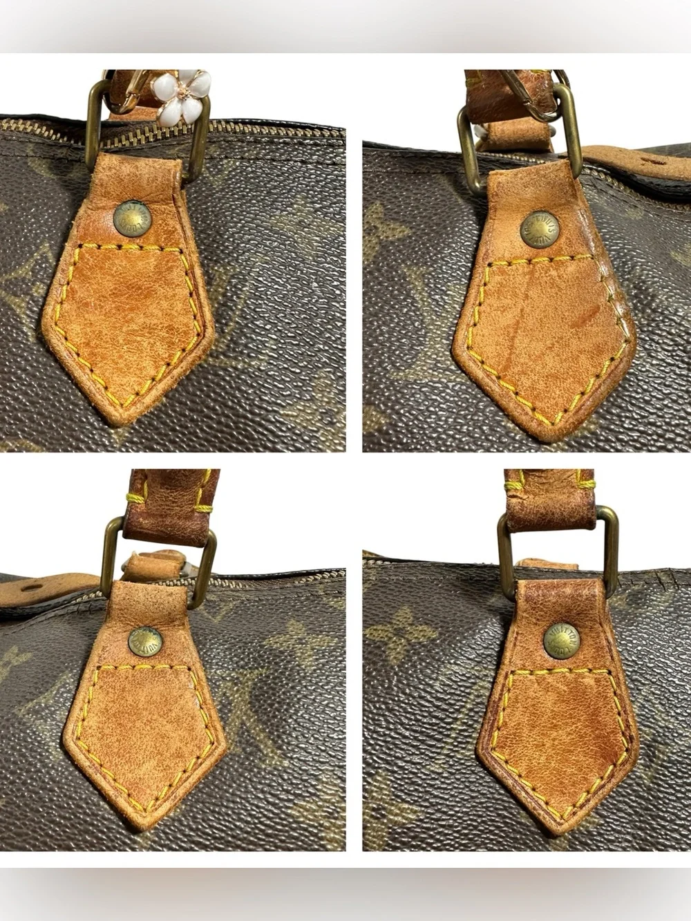 Louis Vuitton Monogram & Vachetta Leather Speedy 35